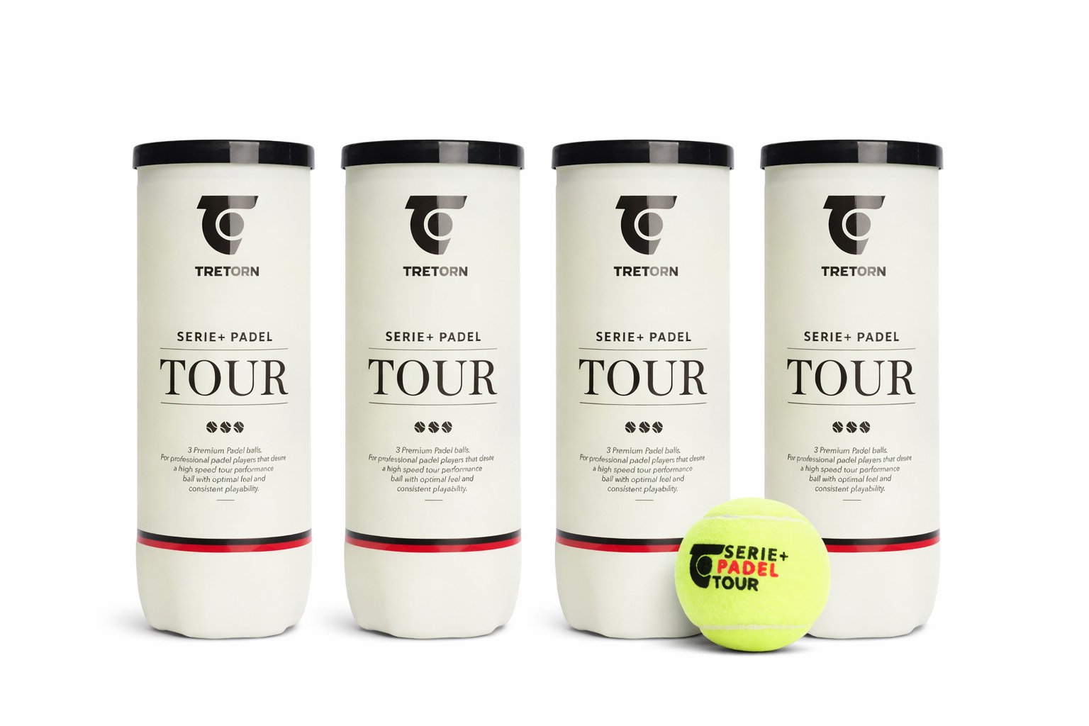 Tretorn Serie+ Tour Padel Balls (4 Tubes) Dozen