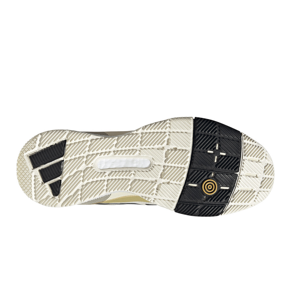 adidas Crazyquick Boost Padel Shoes White Black Gold - Image 3