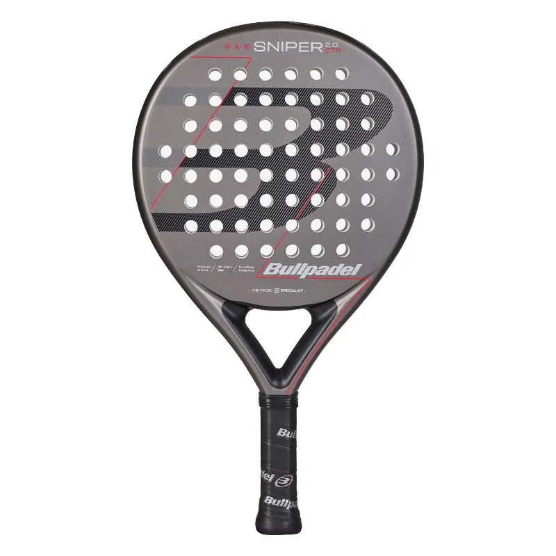 Bullpadel Sniper 2.0 Control Dark Gray 2026 Racket
